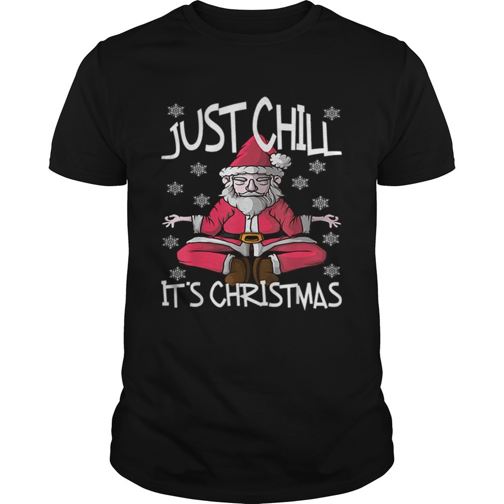 Pretty Yoga Santa Claus Christmas Snowflakes Nice Cute Funny Shirt